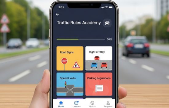 Aplicación para Aprender Reglas de Tránsito
